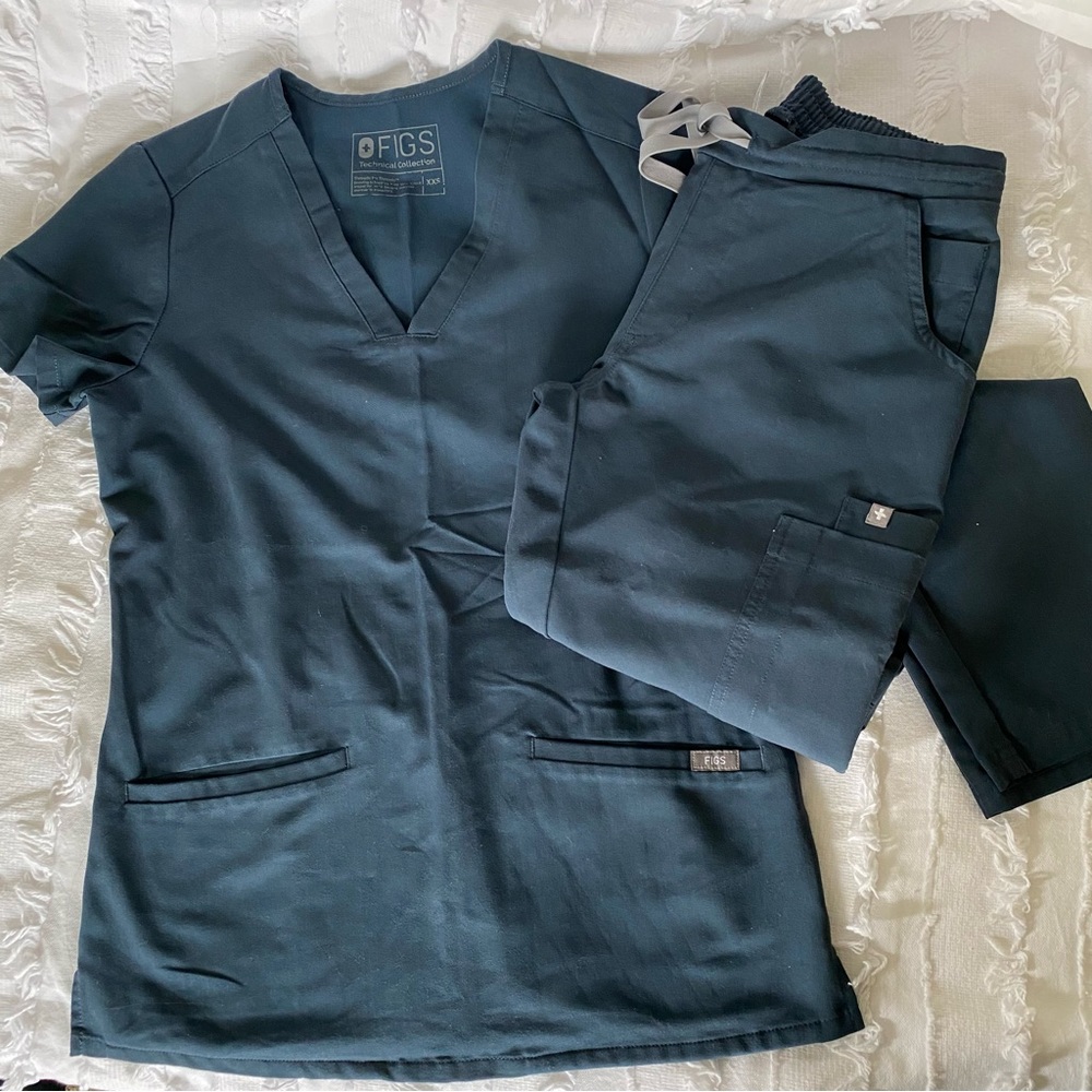 Figs Dark Harbor Scrubs Set XXS
